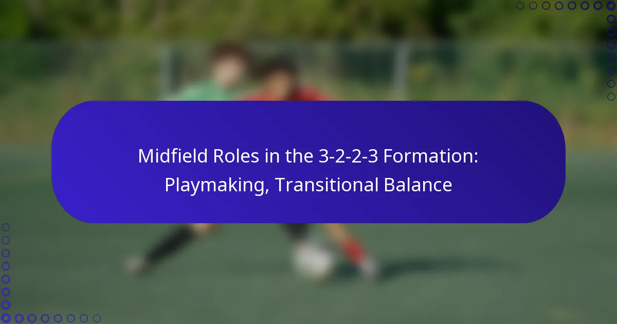 Midfield Roles in the 3-2-2-3 Formation: Playmaking, Transitional Balance