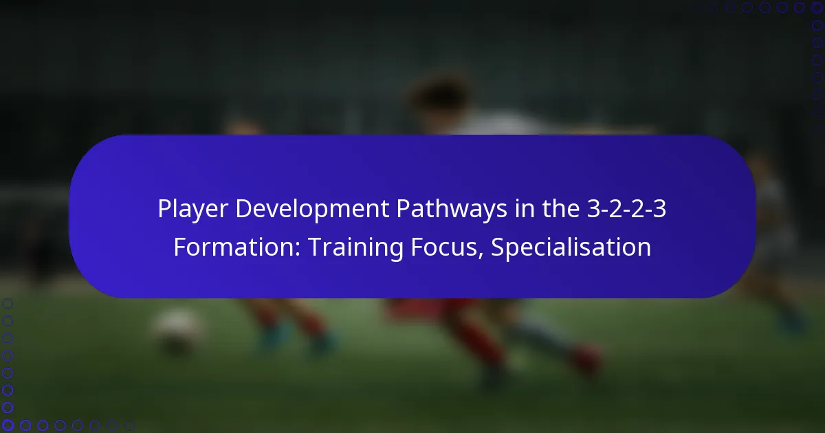 Player Development Pathways in the 3-2-2-3 Formation: Training Focus, Specialisation