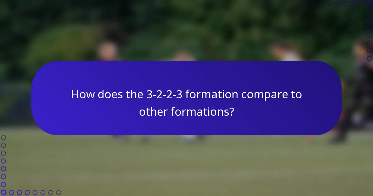 How does the 3-2-2-3 formation compare to other formations?
