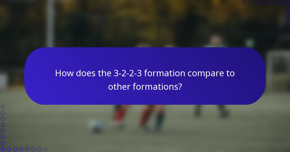 How does the 3-2-2-3 formation compare to other formations?